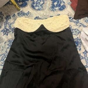 Princess Polly black strapless mini dress